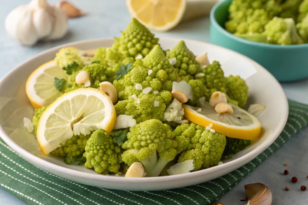 "Steamed Romanesco Broccoli Dish"