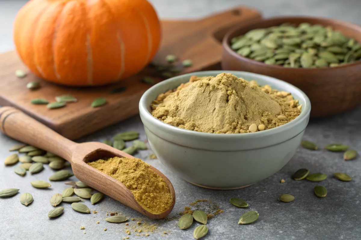 "Pumpkin-derived protein powder"