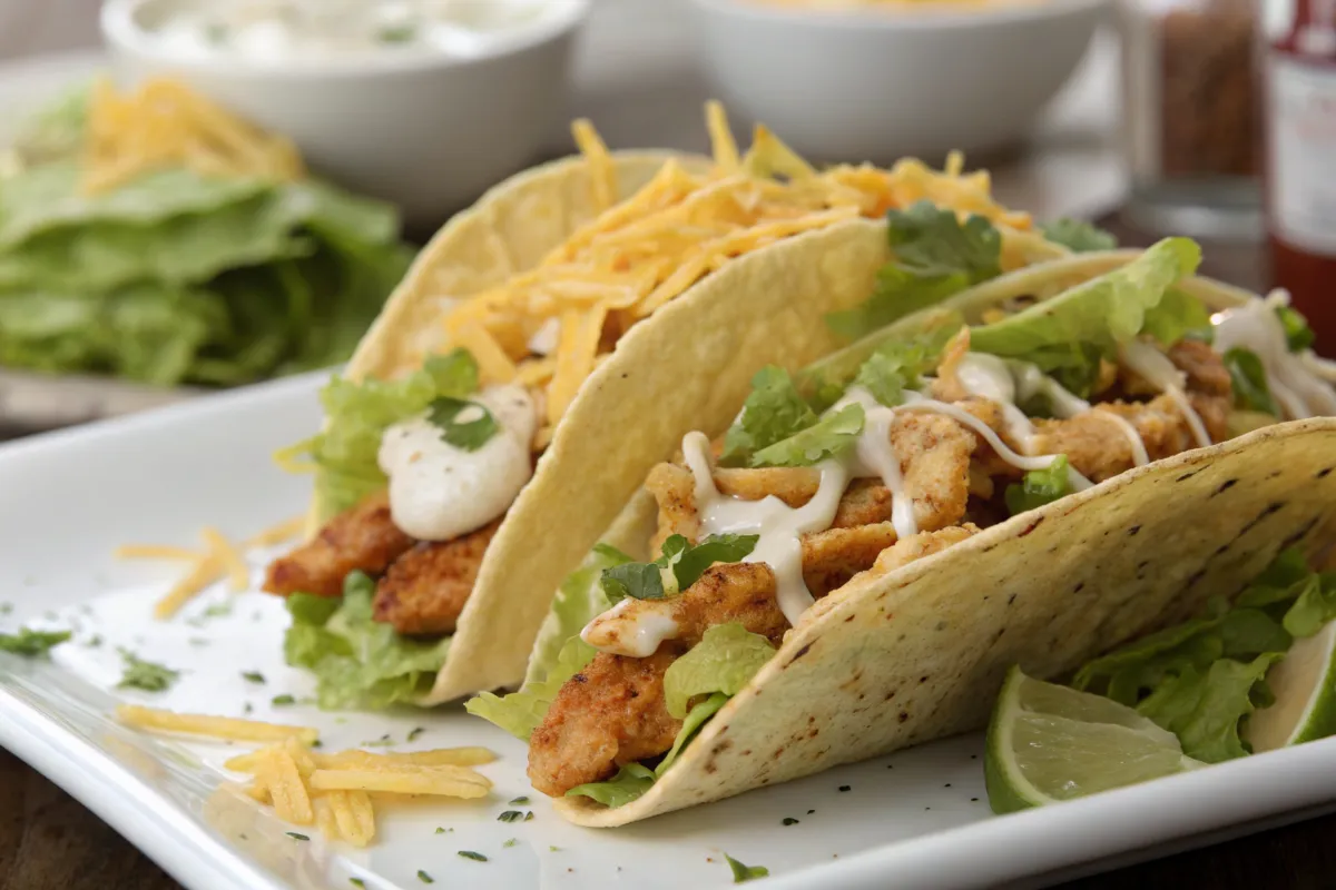 Taco Bell chicken tacos