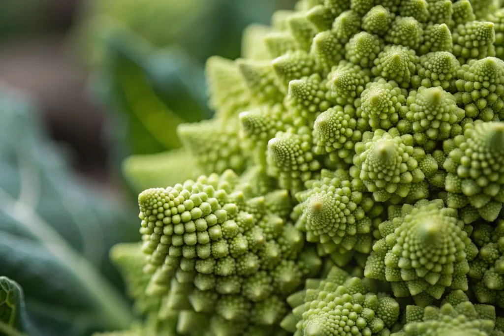 "Romanesco Broccoli Fibonacci Spirals"