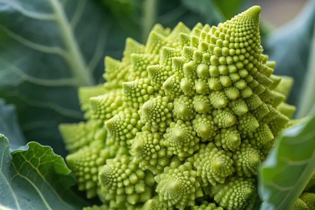 Vibrant green fractal vegetable