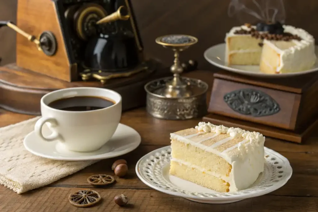 Frosted Kefir Cake with Coffee