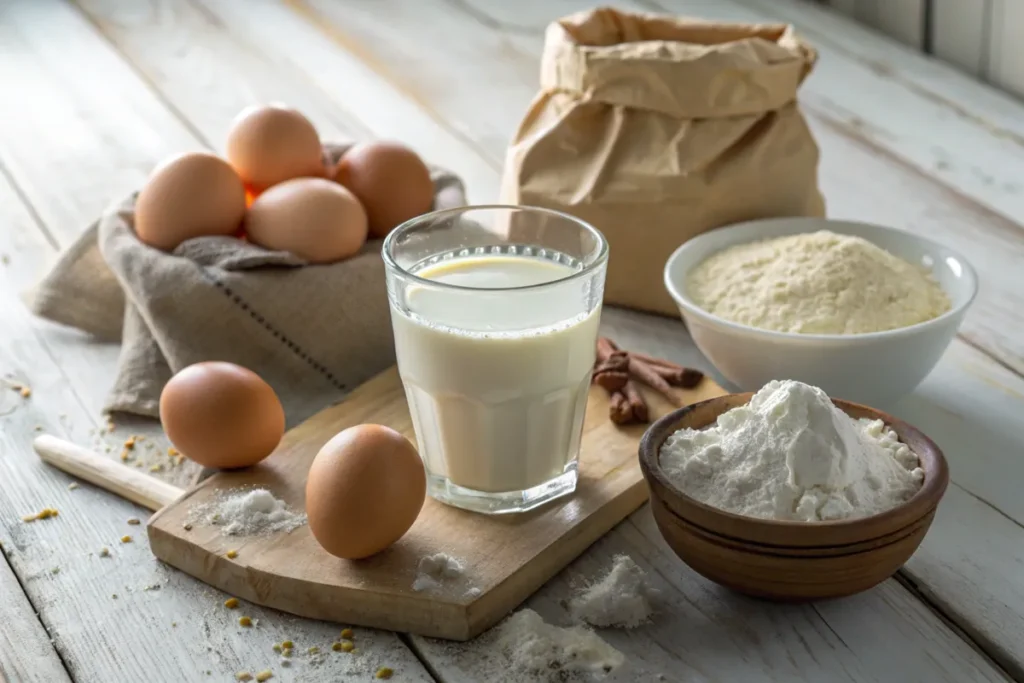 Kefir in a Glass with Fresh Ingredients