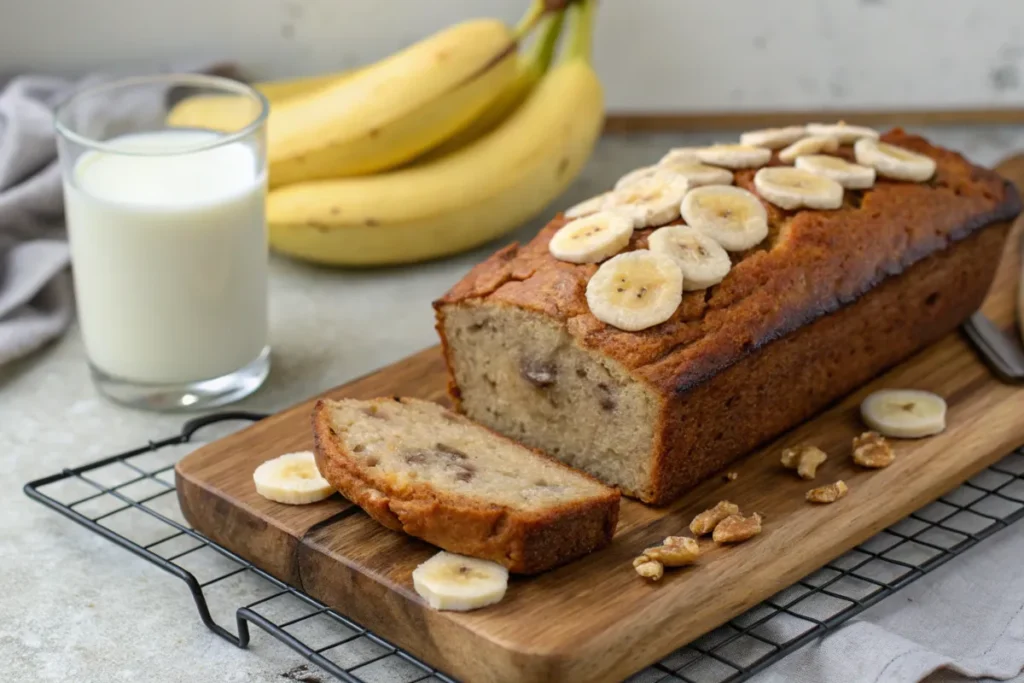 Banana bread made with kefir