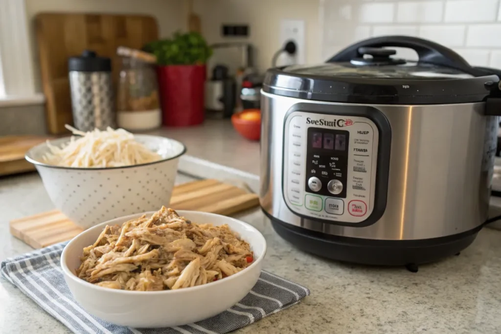 Cooking shredded chicken methods