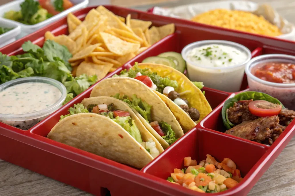 How to pack tacos for school lunch