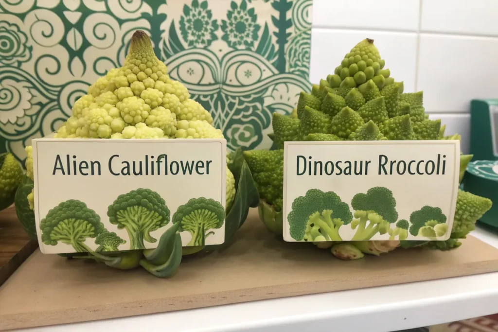 "Romanesco Broccoli Alien Cauliflower"