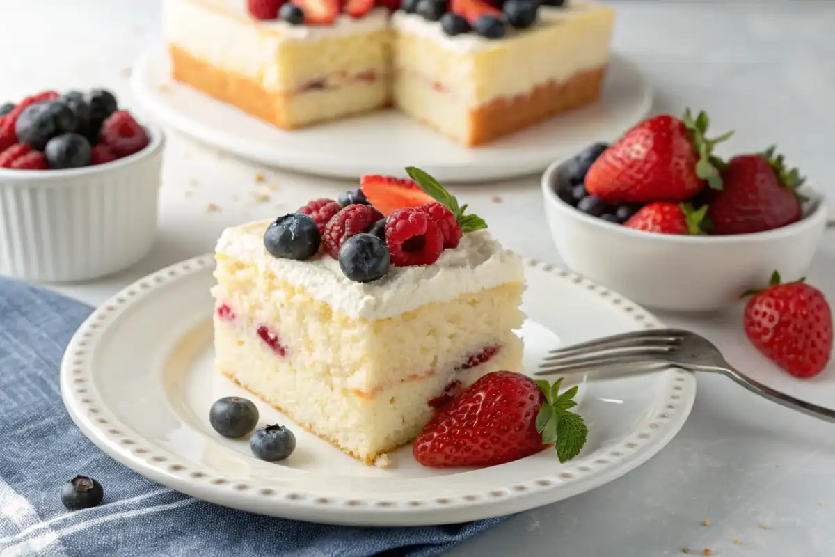 Kefir Sheet Cake on a Table