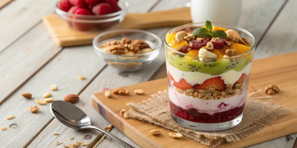 Customizable fruit and yogurt parfait	