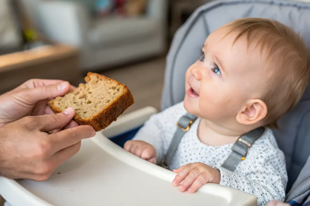 Serving safe banana bread to babies