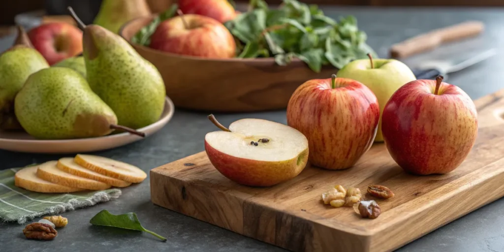 Fresh Apples and Pears for Salad