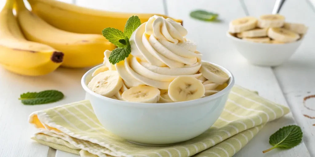 Banana cream cheese frozen yogurt