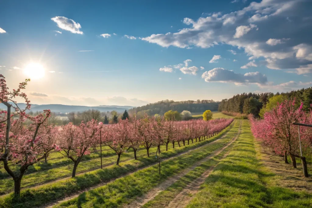 Pink Lady apple orchard