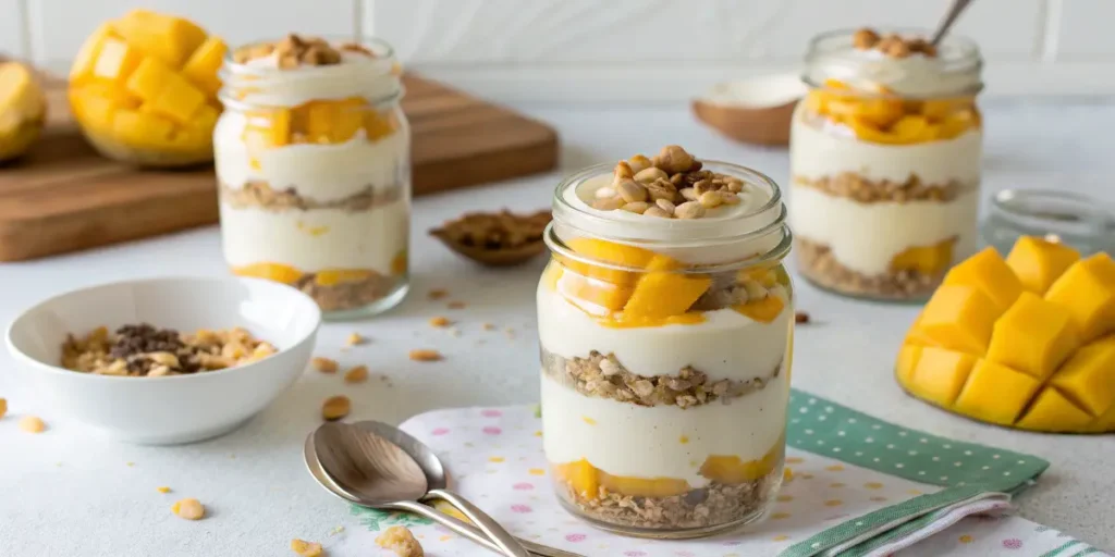 Healthy egg parfait