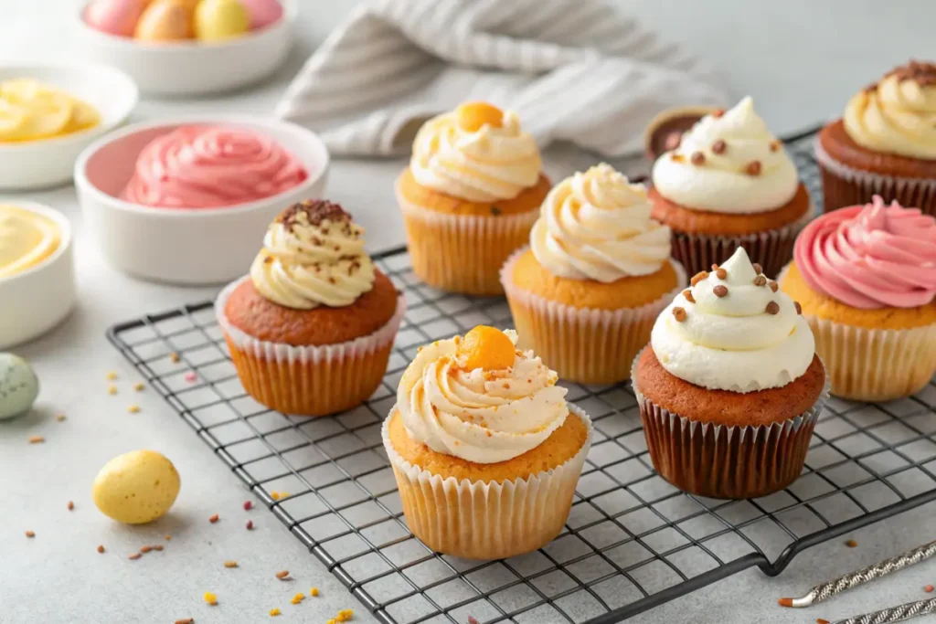 "Perfect cupcakes with eggs and substitutes"