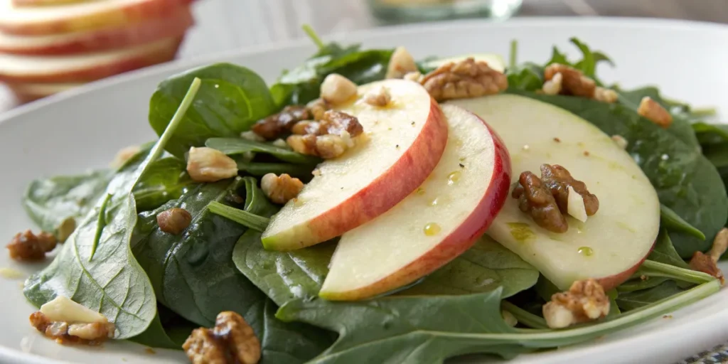 Crisp Apple Slices in a Salad