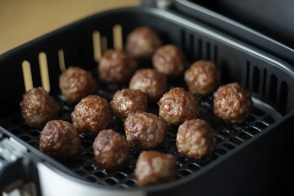 Frozen meatballs air fryer cooking